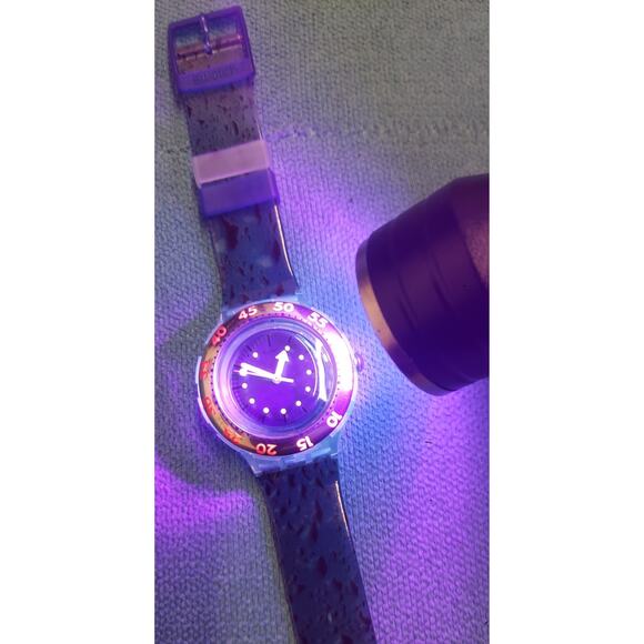 Vintage Swatch Scuba watch WATER DROP SDK123 rare Diver Swiss Quartz 8200IS - Picture 5 of 8